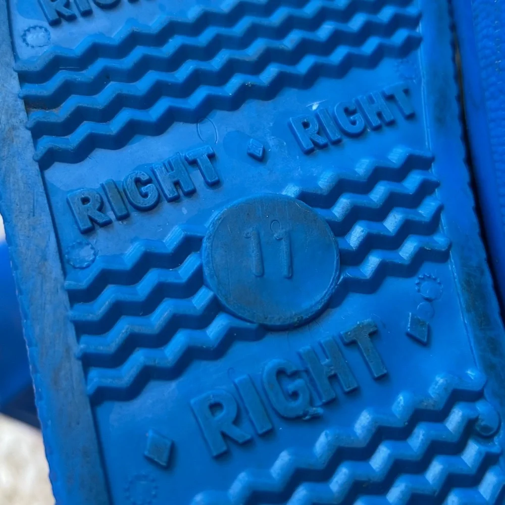 Kids Rain Smurf Boots Size 11 Blue-Vintage. Peyo Smurf Boots-Kids Rain boots